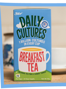 Mixing tea with probiotics