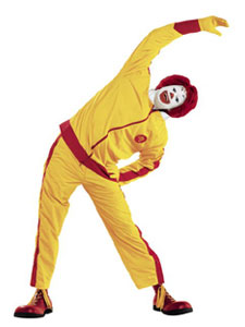 Ronald getting into shape